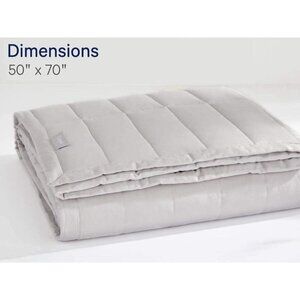 New In Box Casper Cotton Breathable Weighted Blanket, 20 lbs, Gray